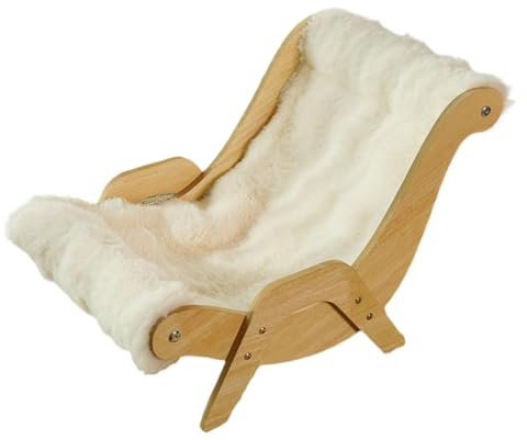 Canapé en peluche pour chat et lit apaisant pour petit chien | Fauteuil inclinable chaud pour chat