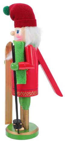 PRETYZOOM Marioneta de Cascanueces de Madera Figura de Cascanueces Decoración de Escritorio para Navidad Coleccionable para Hogar U Oficina