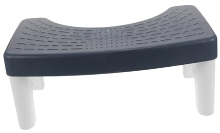 Homoyoyo Toilettenhocker aus Pp-material Rutschfester Tritthocker Ergonomischer Fußhocker fürs Badezimmer Praktisches Badezimmerzubehör für Erwachsene