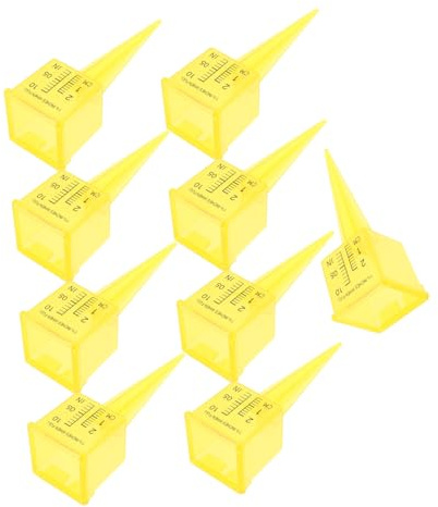Sosoport 9pièces Pluviomètre Extérieur pour Jardin Pluviomètre pour Pelouse et Arrosage Automatique Outil de Mesure des Précipitations