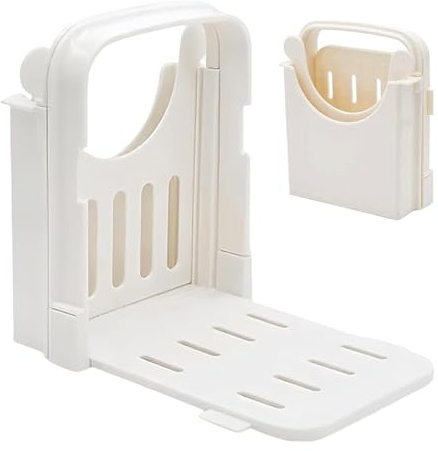 Bread Slicer – Bread Slicer 16 x 14 x 6 cm, Non-Slip Cutting Guide, Manual Cutter D´e an | Multipurpose Kitchen Tool - Precision Slicer for Sandwich, Bagel, Cheese, Ham