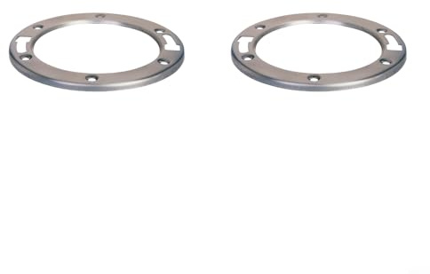 Anello flangia WC in acciaio inox 886-MR 866-S3I solleva flangia 3/4 di pollice fuori terra guarnizione di ricambio per la maggior parte dei servizi igienici (2 pezzi)