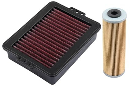 Filtro Aire Motocicleta Accesorios para Motocicleta, Filtros De Aceite Filtro Aire Flujo para Kove 800X Colove ADV ZF800GY ZF800LS, Limpiador para Admisión Motor