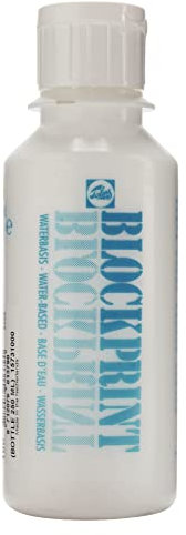 Talens Blockprint Farbe - Weiß 100-250 ml - Schnelltrocknend und deckend für Schablonen und Stempel - Lichtecht und wasserverdünnbar
