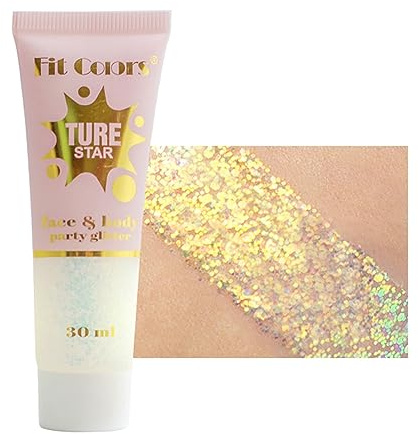 Corps Holographique Caméléon, Ombre à Paupières Liquide Sirène, Paillettes Fines pour Visage, Corps et Cheveux - Halloween, Mariage, Festival - 1.06oz (#01 Blanc)