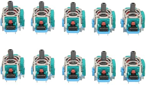LCCEERD 10 piezas 3D analógico joystick partes, reemplazo del sensor del palillo, mando a distancia juego juego mando mando mando a distancia para PS5 controlador