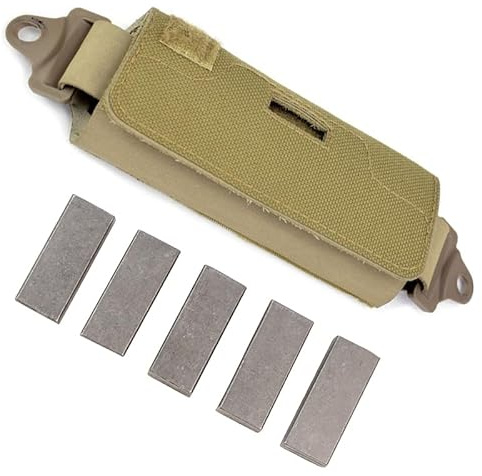 JOAXOR Tactical Helmet Balancing Weight Bag Counterbalance with Five Counter Accessory Pouch for OPS Fast BJ PJ MH (Mud)