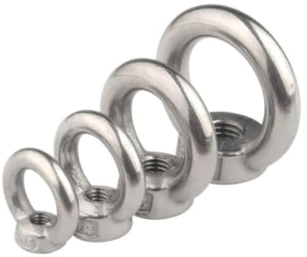 Roedax Ringschraube Ringschraube, 1 Stück/5 Stück Ringmuttern aus Edelstahl 304, Schraube, Ringschraube, Marine, M3, M4, M5, M6, M8, M10, M12, Schraubring, Ringschraube Stabilisieren
