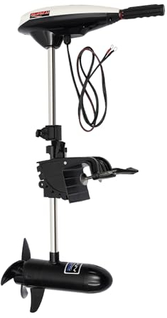 Aussenborder Elektromotor - 12V 66 lbs - Schub Trolling Motor - Vorwärts 5 Gänge, Rückwärts 2 Gänge Elektro Außenbordmotor