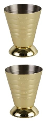Alipis 2pezzi Inossidabile Misurino Multi- Jigger Per Cocktail e Dosatore Per Bar Colore Facile e Resistente Corrosione