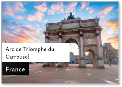 Kühlschrankmagnet Arc de Triomphe Du Carrousel Is A Triumphbogen in Paris