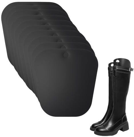 Kaslaider Hormas para Zapatos, 5 Pares Soporte Bota Calzado, Reutilizable en Forma Bota Plástico Negro Árbol Zapatos Herramientas, Alta Insertos de Formas de Botas para Mujeres y Hombres