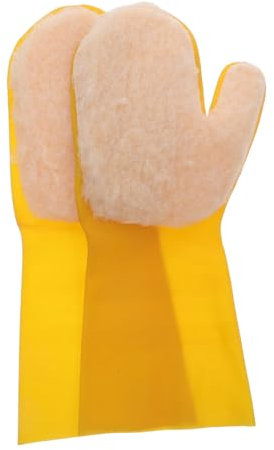 PAMINGONO 2pcs Pool Cleaning Gloves Latex Mitts for Swimming Pool Hot Tub Aquarium Cleaning Supplies Scrubbing Wash