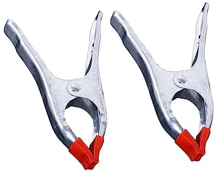 Housoutil Set Di 6 Morsetti A Molla in Metallo Da 6 Pollici Resistenti E Argentati Con Impugnatura Ergonomica Per La Lavorazione Del Legno