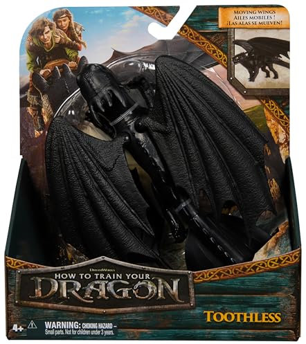 DreamWorks Dragons, How to Train Your Dragon, Sdentato, Drago da 23 cm, Giocattoli per Bambini, 4+ Anni