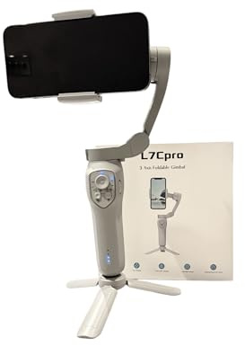 L7Cpro 3 Axis Flodable Gimbal Smartphones Stabilizer Selfie Stick Hanheld 3- Axis Phone Gimble For Any Smart Phone, Anti- shake Vedio, Vlog Shooting, Optional All Fce Tracking