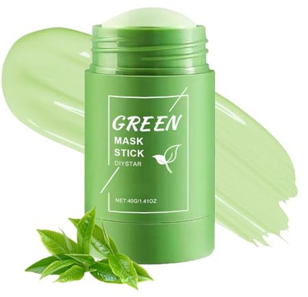 Green Tea Deep Cleanse Mask Stick - Green Tea Mud Mask - Clay Mask with Green Tea Extract,Hyaluronic Acid - Face Masks Skincare Green Ma-sk Stick - Gr-een Tea Mask Stick for Face - Pore Remover