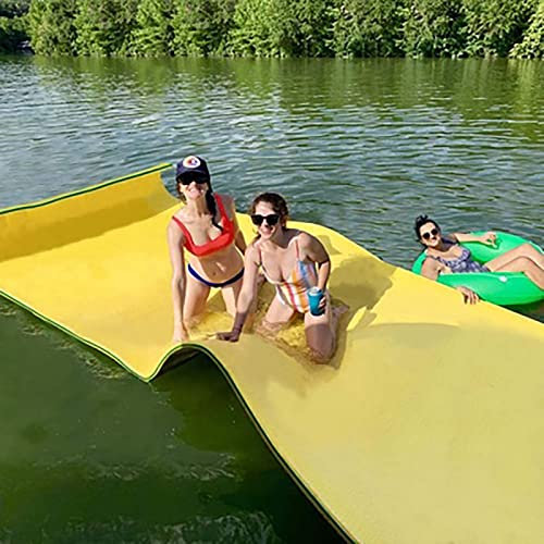 CCKUYT Schwimmende Wassermatte, Schaumstoffmatte, Schaumstoff-Schwimmmatratze, tragbare Inselmatte für Pool- und Strandwasseraktivitäten