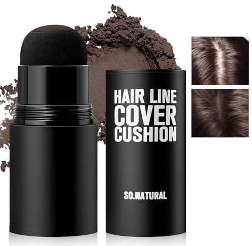 Boobeen Hairline Shadow Stick, Hair Root Concealer & Touch Up Powder With Sponge, Instant Cover Up For Thinning Grey Hair