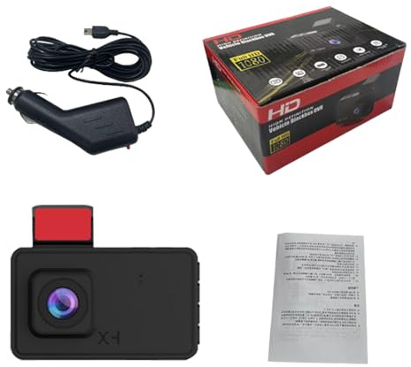 Telecamera da cruscotto anteriore singola per auto, con display da 3 pollici, rilevazione del movimento, senza soluzione di continuità, videoregistratori per cruscotto auto