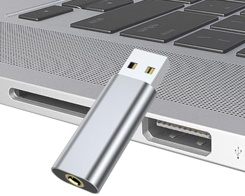 Scheda audio esterna, da 3,5 mm Aux a USB Plug and Play, da USB a scheda | audio single-jack da 3,5 mm, microfono per cuffie, scheda audio esterna 2 in schede audio senza driver per giochi, League of