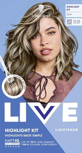 Schwarzkopf LIVE Intense Bleach Hair Lightener, 00H Highlight Kit