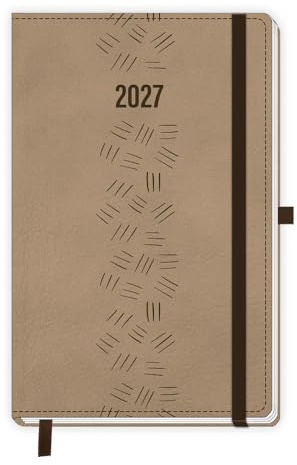 TRÖTSCH - Taschenkalender A6 Soft Touch Premium Sand 2027: Terminkalender