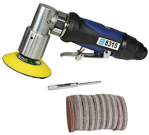3 75mm aire pulidora esmeriladora Lijadora angular lijado y paquete de 100 discos mixtos