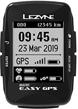 LEZYNE Macro Easy Unisex Adult GPS Bike/Mountain Bike, Black, FR: One Size (Manufacturer Size: One Size)