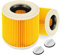 Confezione da 2 cartucce filtranti per Kärcher Premium WD3 WD2 MV2 MV3 WD 3P, WD 3.200, WD 3.500 P, SE 4001, SE 4002, A2054, A2004, A2254, A2604, Filtro aspirapolvere 6.414-552.0, 6.414141414. -772.