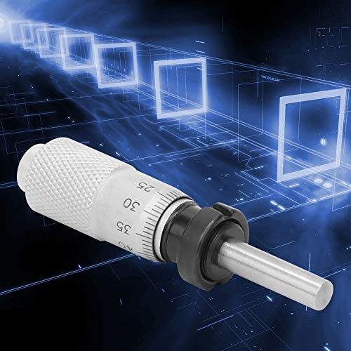 Micrometro interno, strumento di misurazione del diametro interno, micrometro di tipo rotondo di argento, 0-13 mm per misuratore di(Flat head with nut)