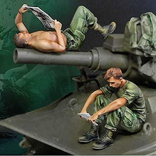 PANGCHENG 1/35 Body & Soul, US-Panzerbesatzung, Resin Model Soldier GK, militärische Themen des Zweiten Weltkriegs, unmontiertes und unbemaltes Kit