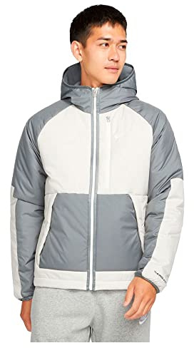 NIKE NSW Giacca, Grigio/Osso Chiaro/Vela, L-XL Plus Uomo