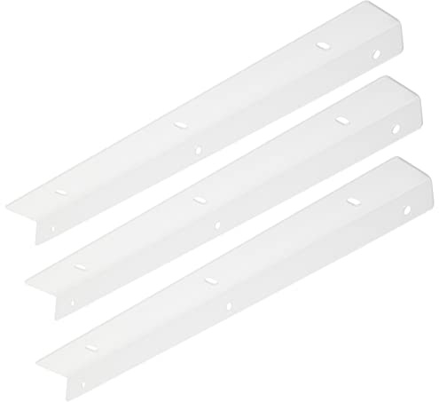 SOTECH pack de 3 équerres de support 400 mm blanc avec matériel de montage supports muraux pour plan de travail plateau de table support de montage