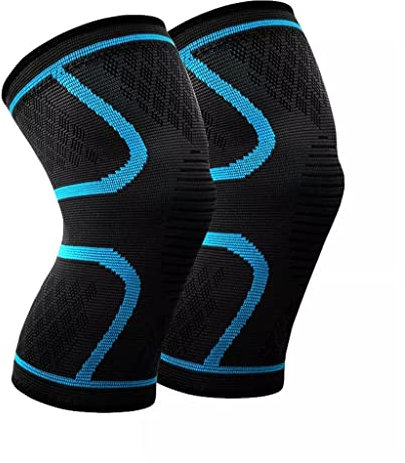 HODAGES Sports Knee Pads Basketball Volleyball Support Gym Sports Compression Knee Pads (Color : A, Size : 3XLcode) (A 3XLcode)