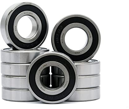 FKG R10-2RS 5/8x1-3/8x11/32 Deep Groove Ball Bearing Double Rubber Seal Bearings Pre-Lubricated, Set of 10