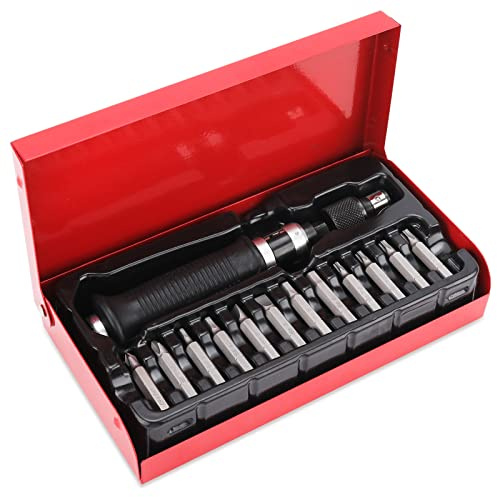 JIXINLAR Juego de destornilladores de impacto manual de 1/4 pulgadas, 14 unidades, acero S2, mucho más duradero, desenganche, tornillos oxidados o pernos congelados, juego de destornilladores de