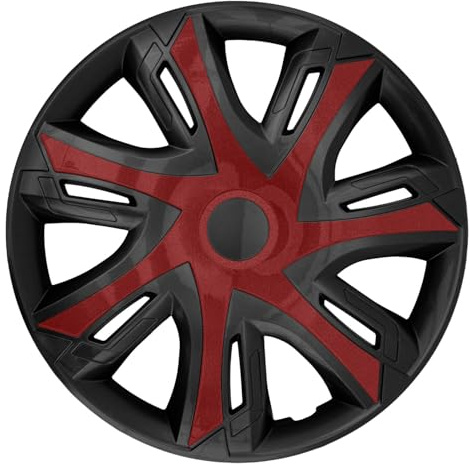 Radzierblende N-Power weinrot/schwarz 14 Zoll 4er Set