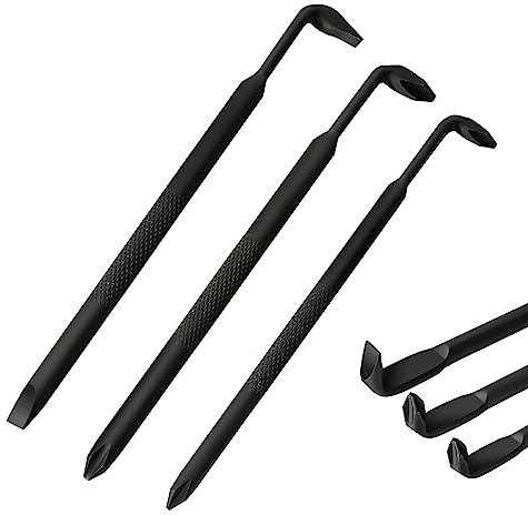 Hakkin Offset Screwdriver 3Pcs Right Angle Screwdriver Set S2 Steel | L-Type Magnetic Screwdrivers with PH1 PH2 SL6 15mm Flat Elbow Design for Tight Space Operation