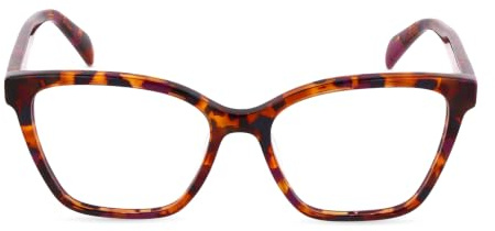 TOUS Brille mit Sehstärke für Damen optional mit Sonnenbrillentönung oder Blaulichtfilter, Quadratisch, gefertigt aus Acetat (inklusive Brillenetui)