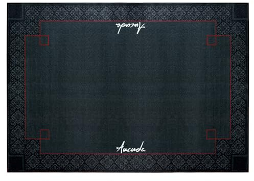 Aucuda Medal Drum Rug 4x6ft Drum Mat Outdoor, Tightly Woven Fabric Cool Drum Set Carpet with Non-Slip Grip Bottom, Electric Drum Accessories for Bedroom, Studio, Apartment, Soundproof, No Crease.