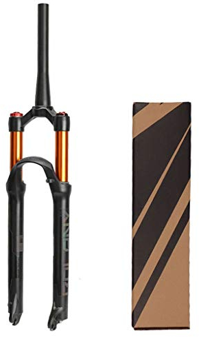 LvTu Mountainbike Magnesiumlegierung MTB Vorderradgabel 26 27,5 29 Zoll, Dämpfungseinstellung 120mm Reise Stoßdämpfer Luftgabel FKA004 (Color : Tapered Manual Lockout, Size : 29 inch)