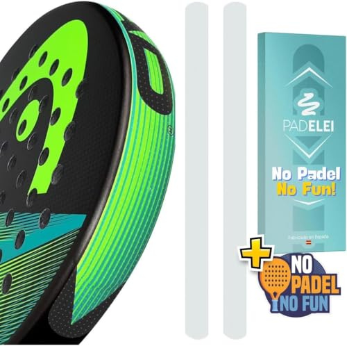 Padel Schläger Schutz - Set mit 2 Stück - Grober & Leichter Padel Racket Rahmenschutz - Transparenter Schläger Tape - Langlebig & leicht austauschbar. Padel Tennis Schläger Maße 35x370 mm