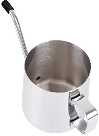 Vierta sobre la tetera Jarra de agua de acero inoxidable para verter, cafetera con boquilla de acero inoxidable para verter sobre la cafetera para acampar café (negro) Botella de agua de acero inox