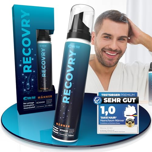 RECOVRY Haarwuchsmittel Männer mit Redensyl & Procapil - 200ml (4 Monate) Hair Loss Treatment gegen Haarausfall Mann, Geheimratsecken & DHT Blocker Haarausfall - kombinierbar mit Minoxidil