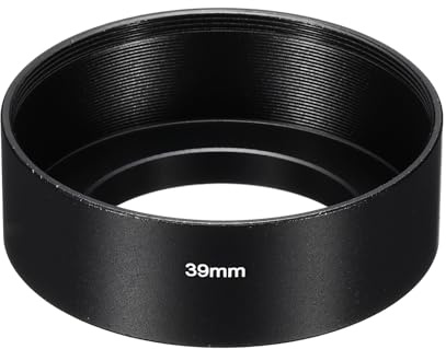 PATIKIL 39mm Paraluce Superficie Opaca Standard Antiriflesso Interno Nero | per Obiettivo Fotocamera