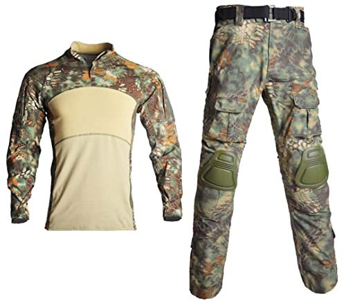 Militär Uniform Training Anzug Kampf Camouflage Jagd Shirts Cargo Hosen Paintball Kleidung Sets Jungle Python Shirts 3XL