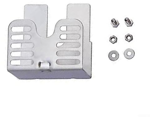 Für FACULX Edelstahl-Grill-Drehspieß-Motorhalterung, Satnd, verstellbarer Schiebe-Drehspieß-Motor-Halterungs-Set, für Grill 7,6 cm Grill-Upgrades (Edelstahl)