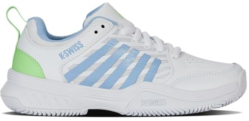 K-Swiss Court Express 2 tennissko för kvinnor, Wht Dutch Canal Green, 40 EU