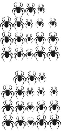 HOMSFOU 8packungen Halloween Wandaufkleber Spinnen Und Dekorationen Für Fenster Und Wände Für Grusel-party-dekorationen